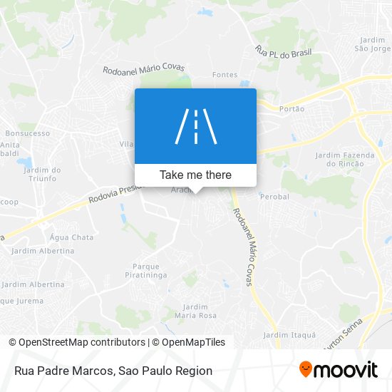 Mapa Rua Padre Marcos