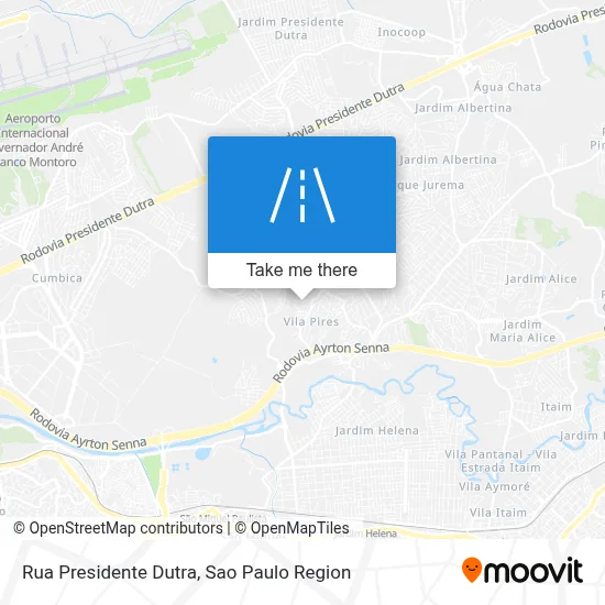 Rua Presidente Dutra map