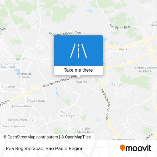 Rua Regeneração map