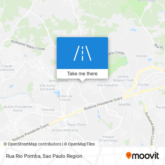 Mapa Rua Rio Pomba