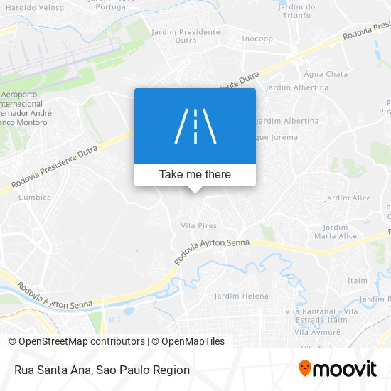 Rua Santa Ana map