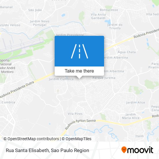 Rua Santa Elisabeth map