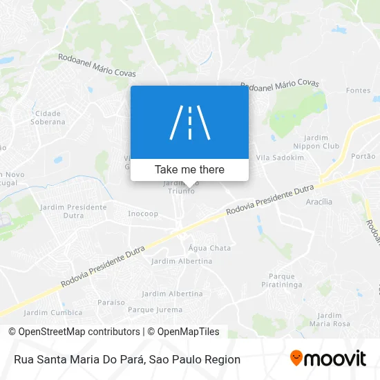 Rua Santa Maria Do Pará map