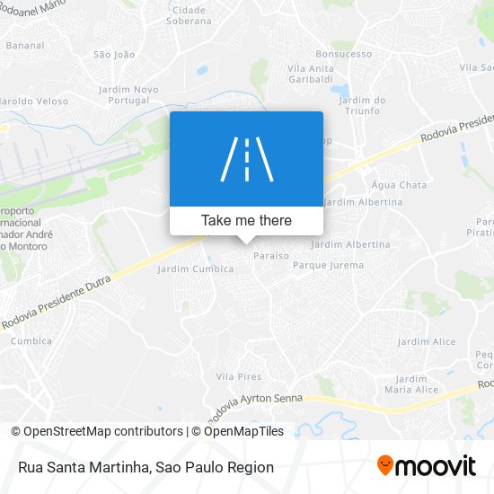 Mapa Rua Santa Martinha