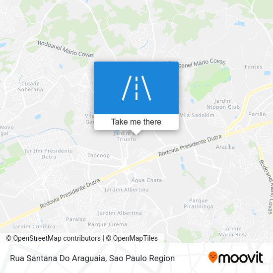 Rua Santana Do Araguaia map