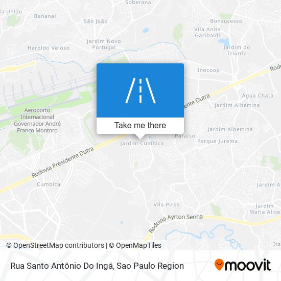 Rua Santo Antônio Do Ingá map