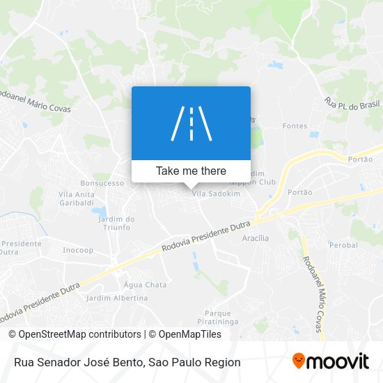 Rua Senador José Bento map
