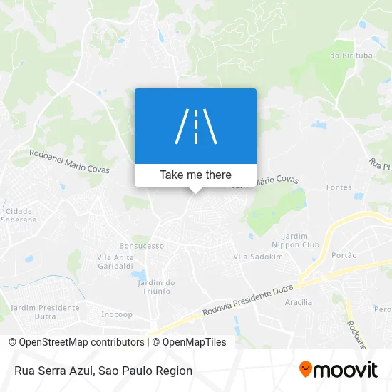Rua Serra Azul map