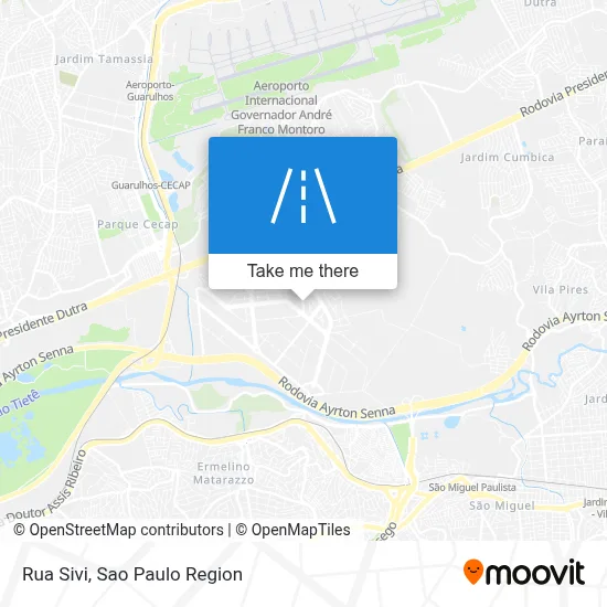 Rua Sivi map