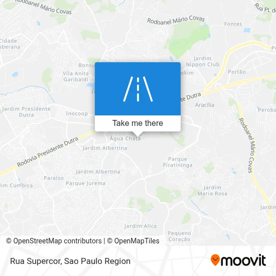 Rua Supercor map