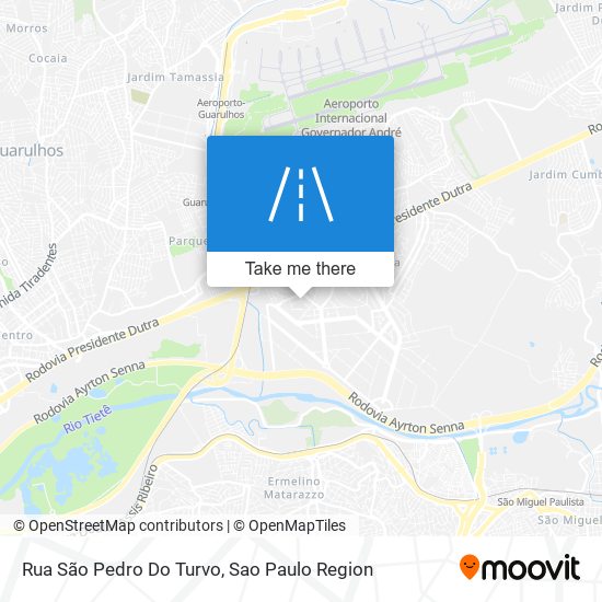 Rua São Pedro Do Turvo map