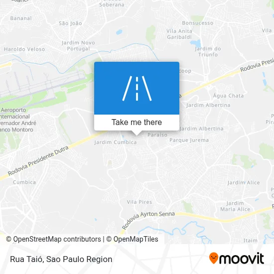 Rua Taió map