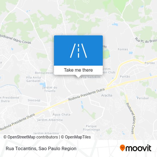 Rua Tocantins map