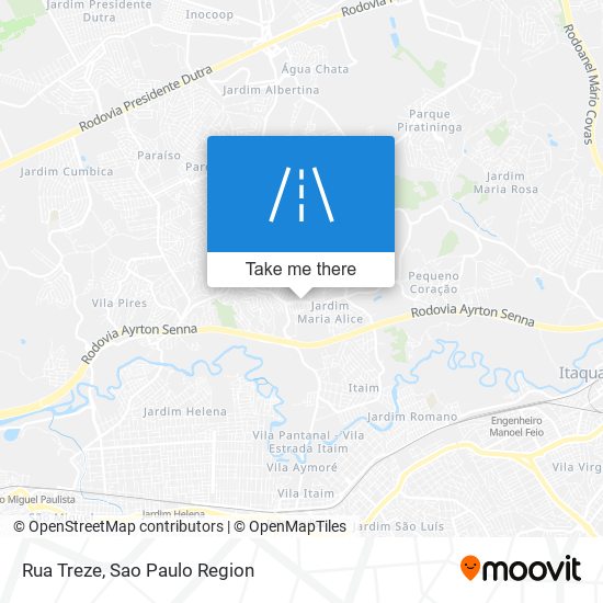 Rua Treze map