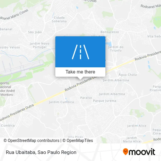 Rua Ubaitaba map