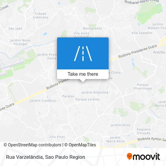 Rua Varzelândia map