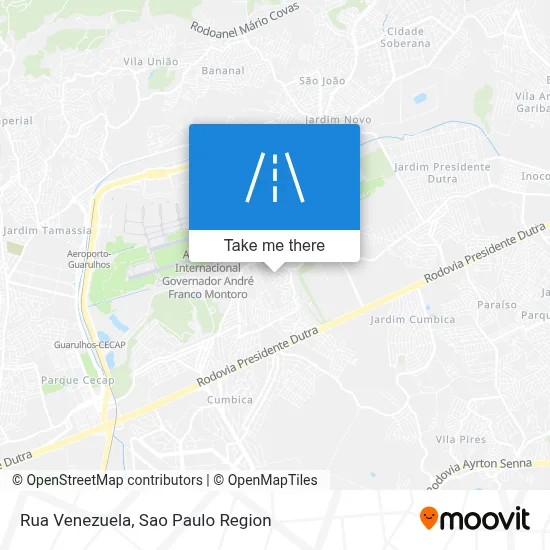 Rua Venezuela map