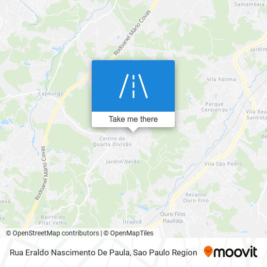 Mapa Rua Eraldo Nascimento De Paula