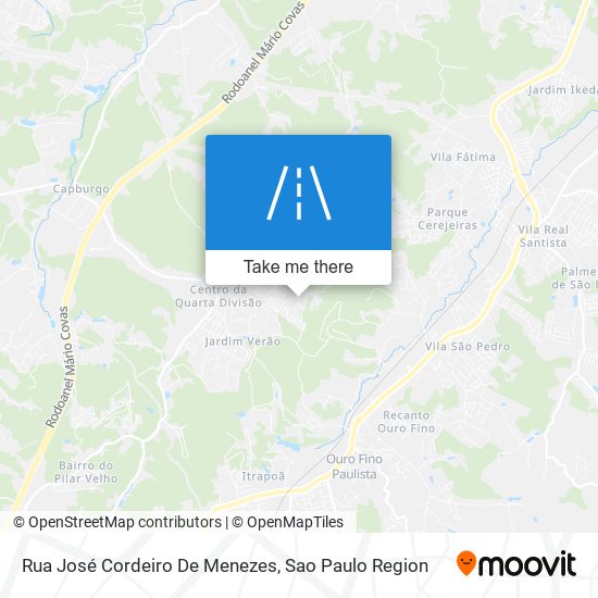 Mapa Rua José Cordeiro De Menezes