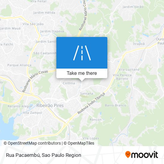 Rua Pacaembú map