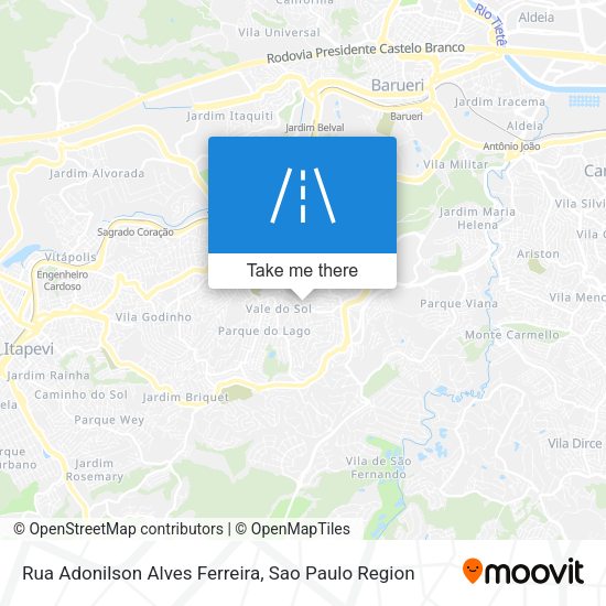 Rua Adonilson Alves Ferreira map
