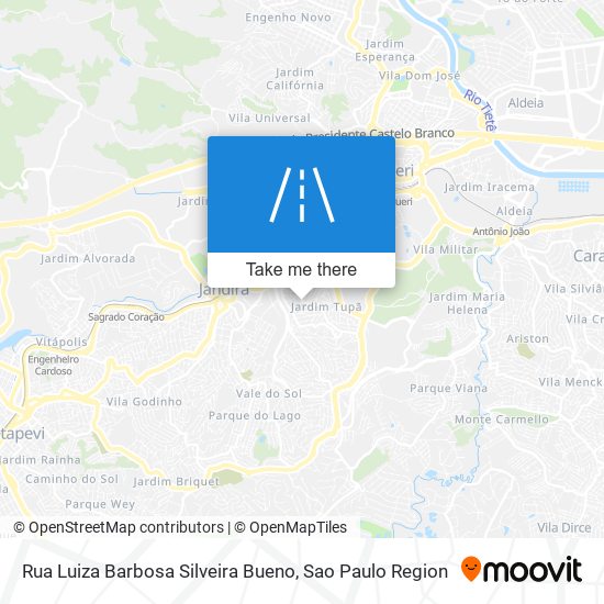 Mapa Rua Luiza Barbosa Silveira Bueno