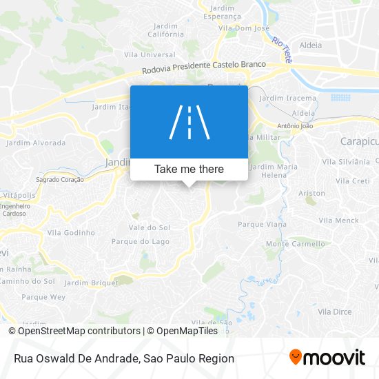 Rua Oswald De Andrade map