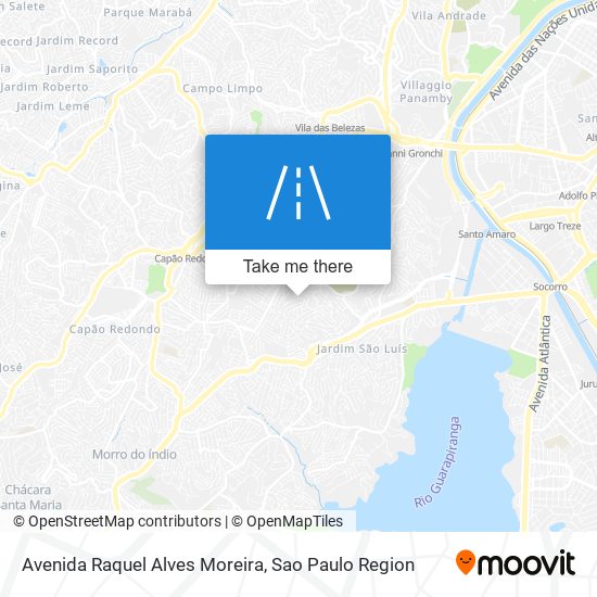 Mapa Avenida Raquel Alves Moreira