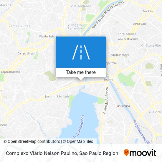 Complexo Viário Nelson Paulino map