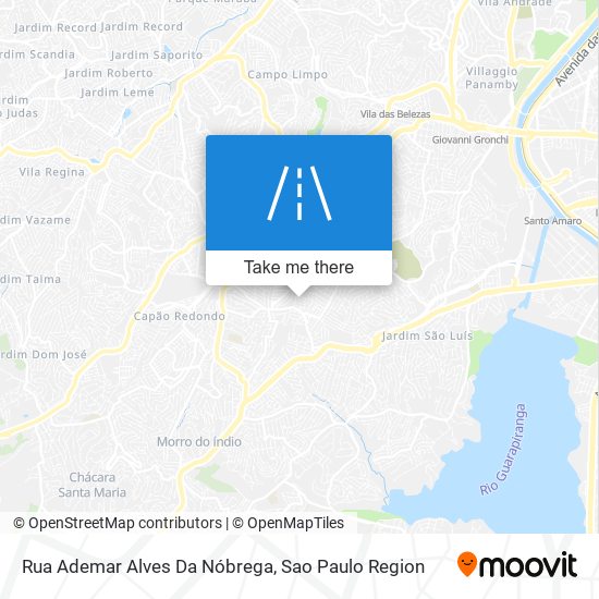 Mapa Rua Ademar Alves Da Nóbrega