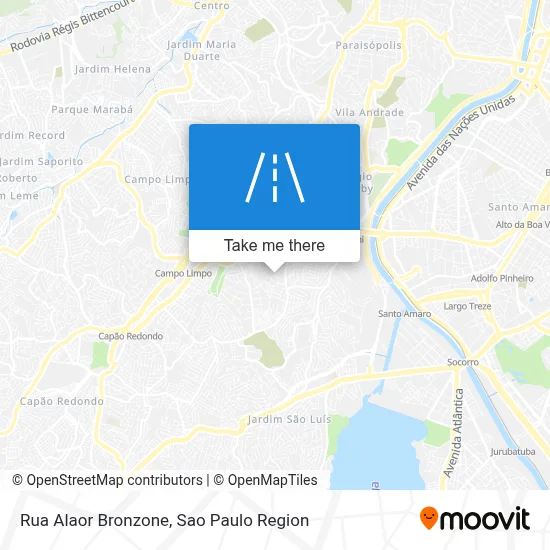 Rua Alaor Bronzone map