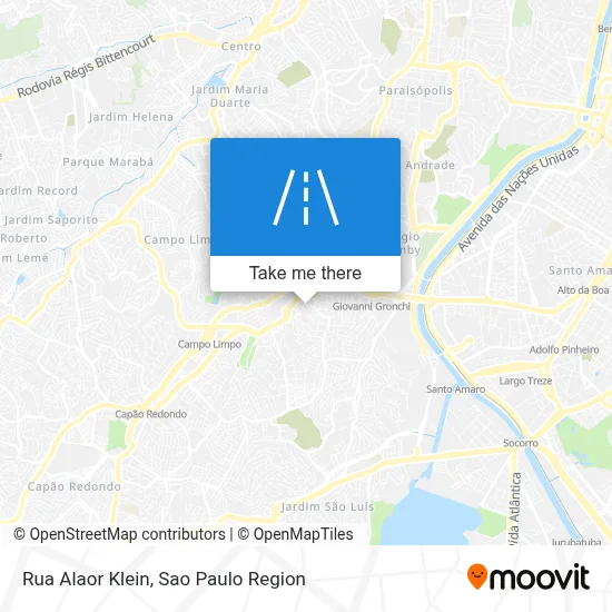 Rua Alaor Klein map