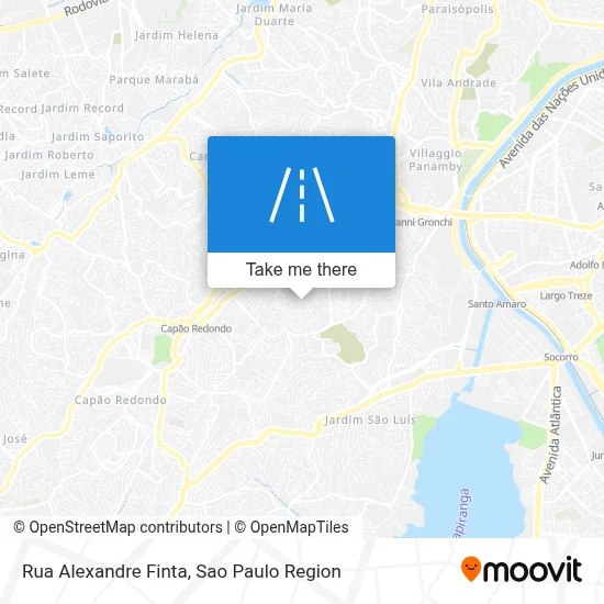 Rua Alexandre Finta map
