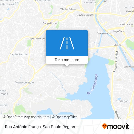 Rua Antônio França map