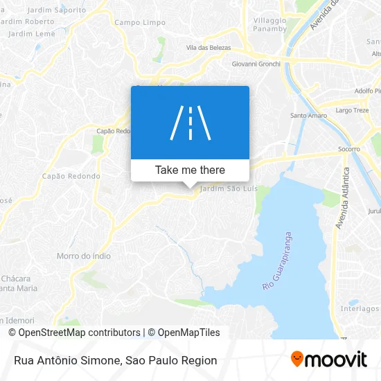 Rua Antônio Simone map