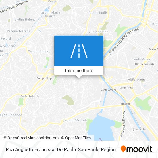 Rua Augusto Francisco De Paula map