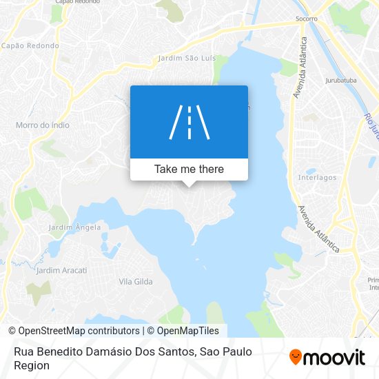 Rua Benedito Damásio Dos Santos map