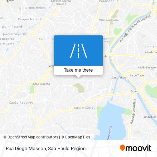 Mapa Rua Diego Masson