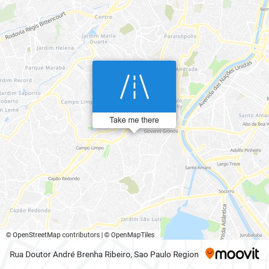 Mapa Rua Doutor André Brenha Ribeiro