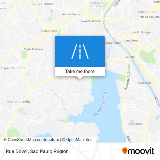 Rua Dover map