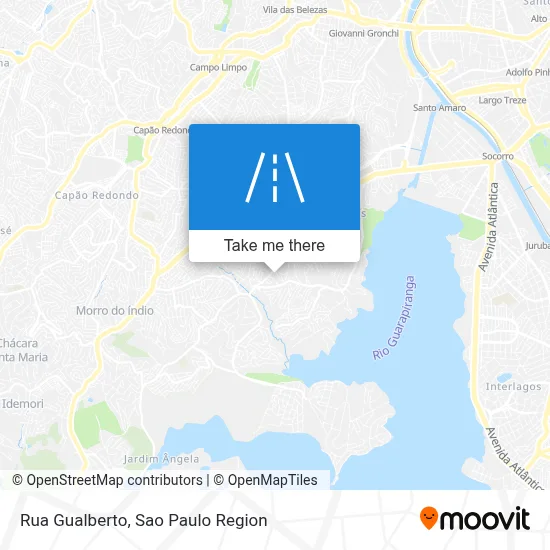 Rua Gualberto map