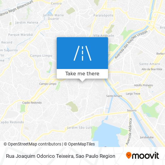 Mapa Rua Joaquim Odorico Teixeira