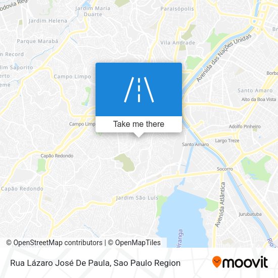 Rua Lázaro José De Paula map