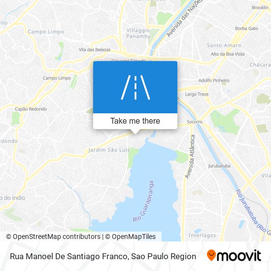 Mapa Rua Manoel De Santiago Franco