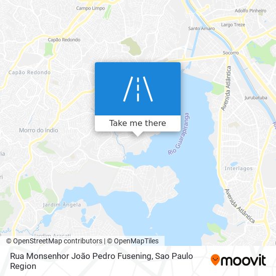 Mapa Rua Monsenhor João Pedro Fusening