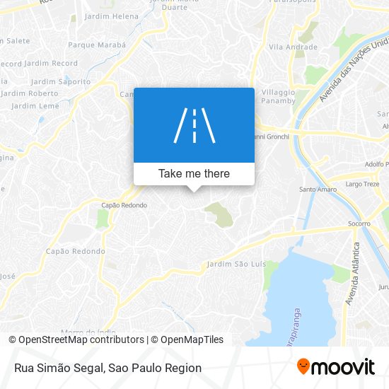 Rua Simão Segal map