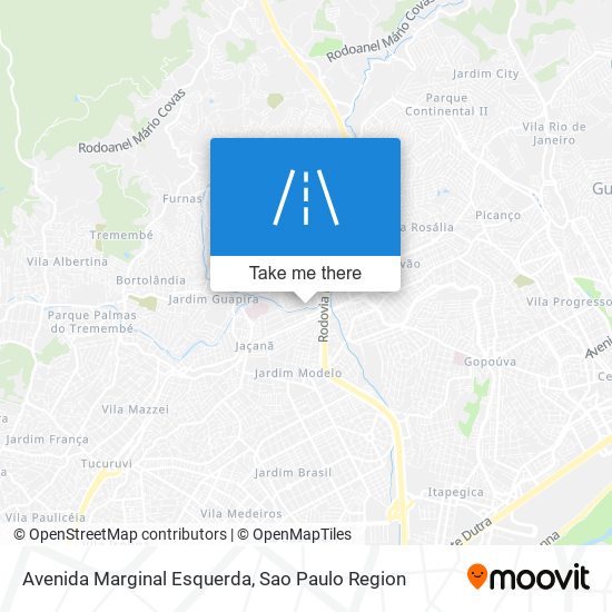 Avenida Marginal Esquerda map