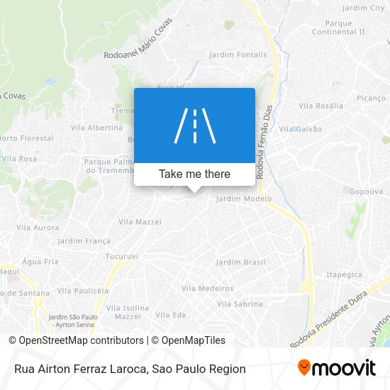Rua Airton Ferraz Laroca map