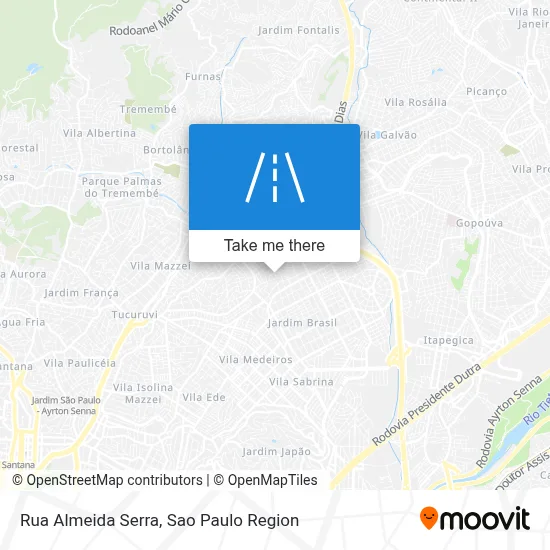 Rua Almeida Serra map