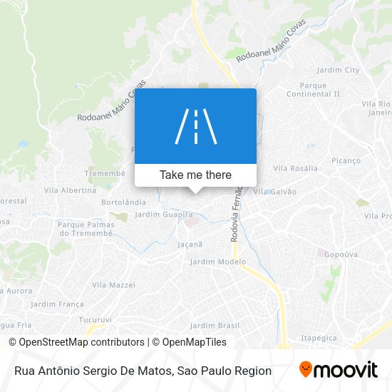 Rua Antônio Sergio De Matos map